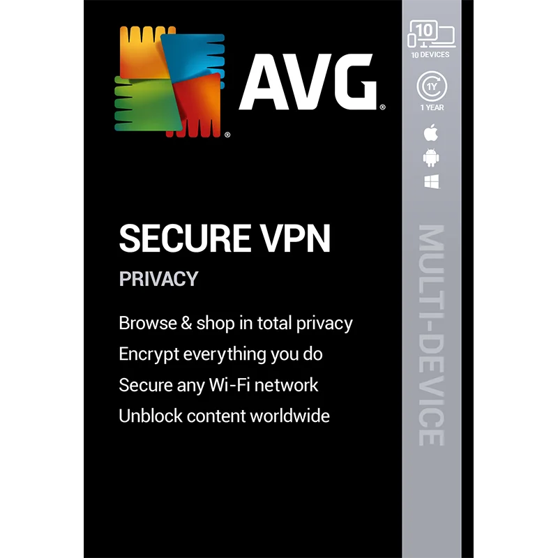 AVG Secure VPN 2026 [10-D, 1-YR]