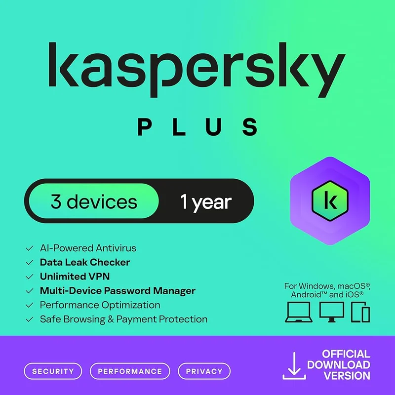 Kaspersky Internet Security — 1 Year, 3 Devices